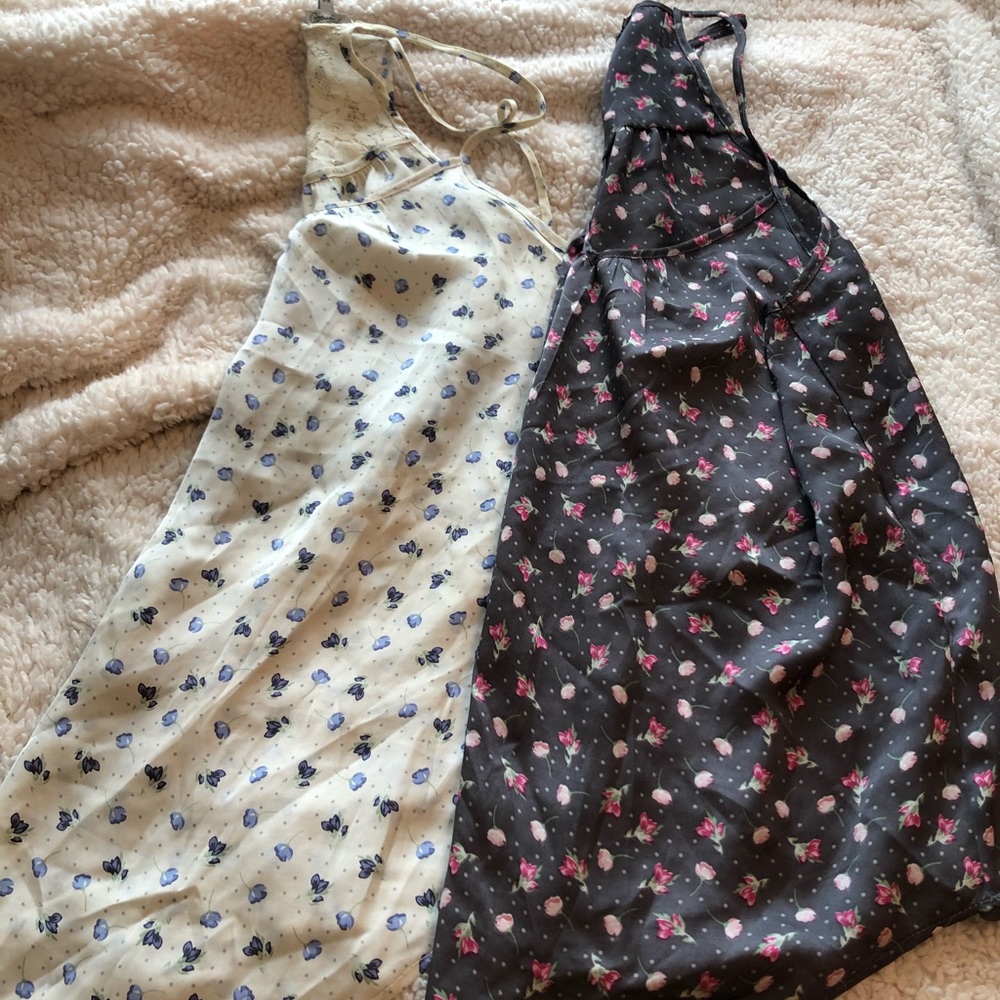 KISMET. 2 satin type material tops